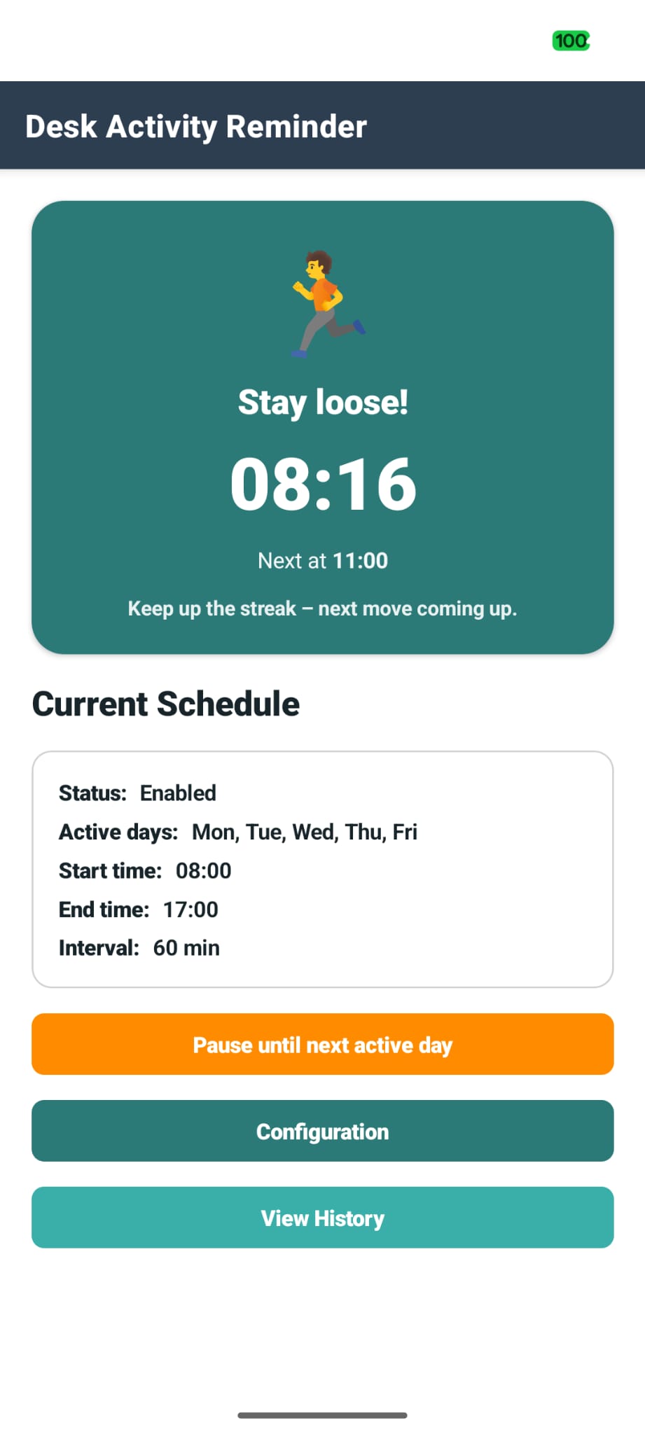 Desk Activity dashboard overview